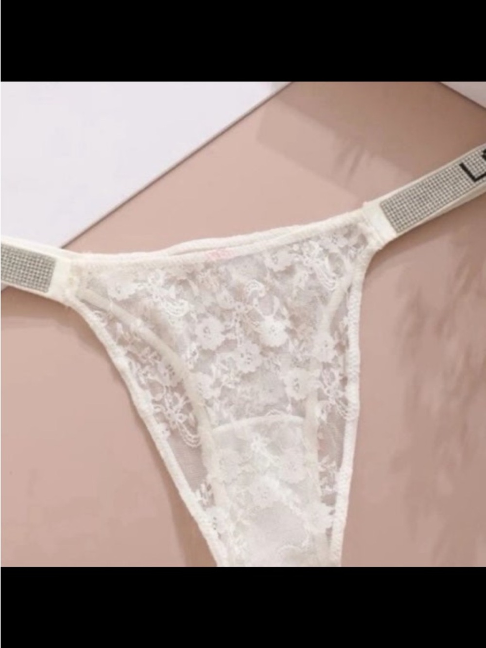 White Lace Halter Bralette Set with Sheer Lace Skirt - Picture 10 of 12